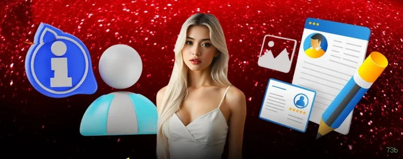 Imagem promocional do login da 73b